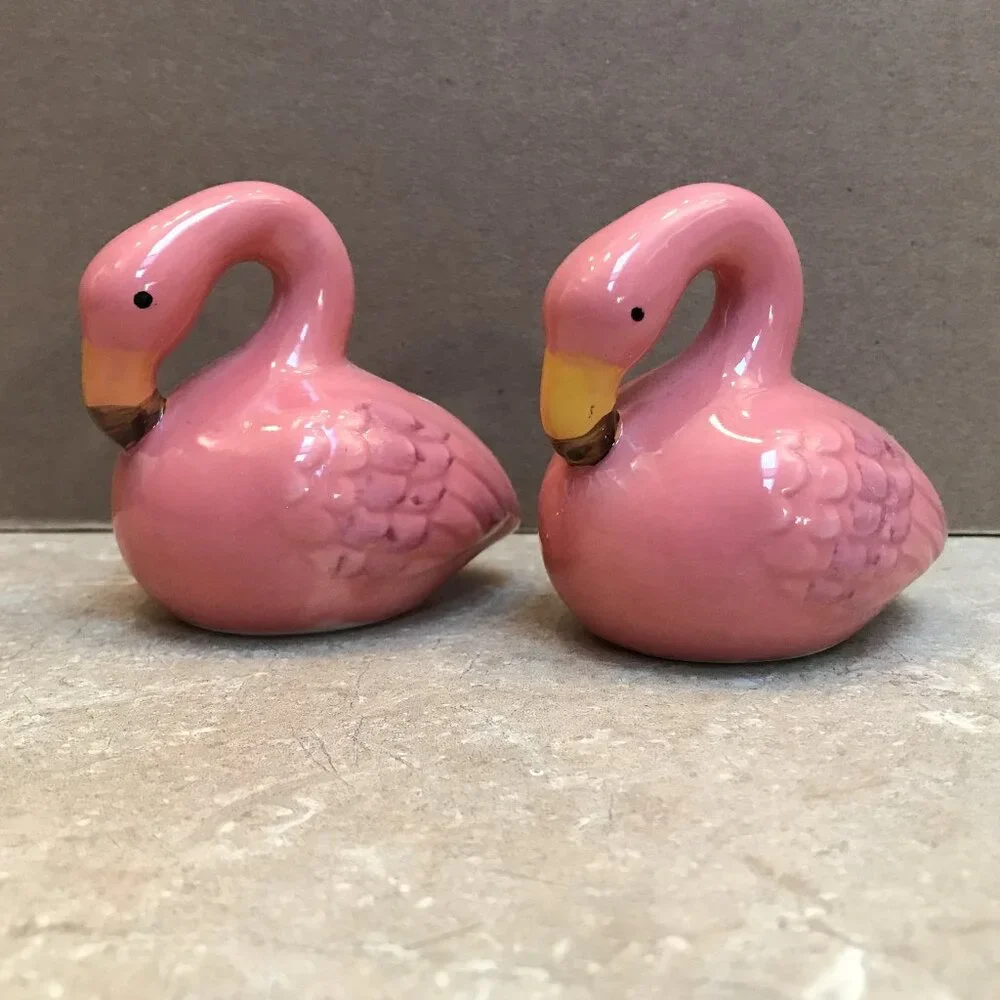 Flamingo Salt and Pepper Shakers